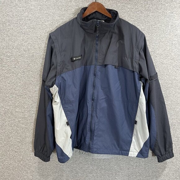 Columbia Jacket Men’s XL Packable Windbreaker Rain Vest Removable Sleeves - Picture 14 of 15